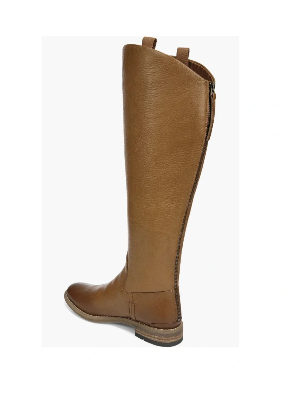 Franco Sarto Meyer Knee High Boot Light Brown Distressed Women’s 7 Wide Calf